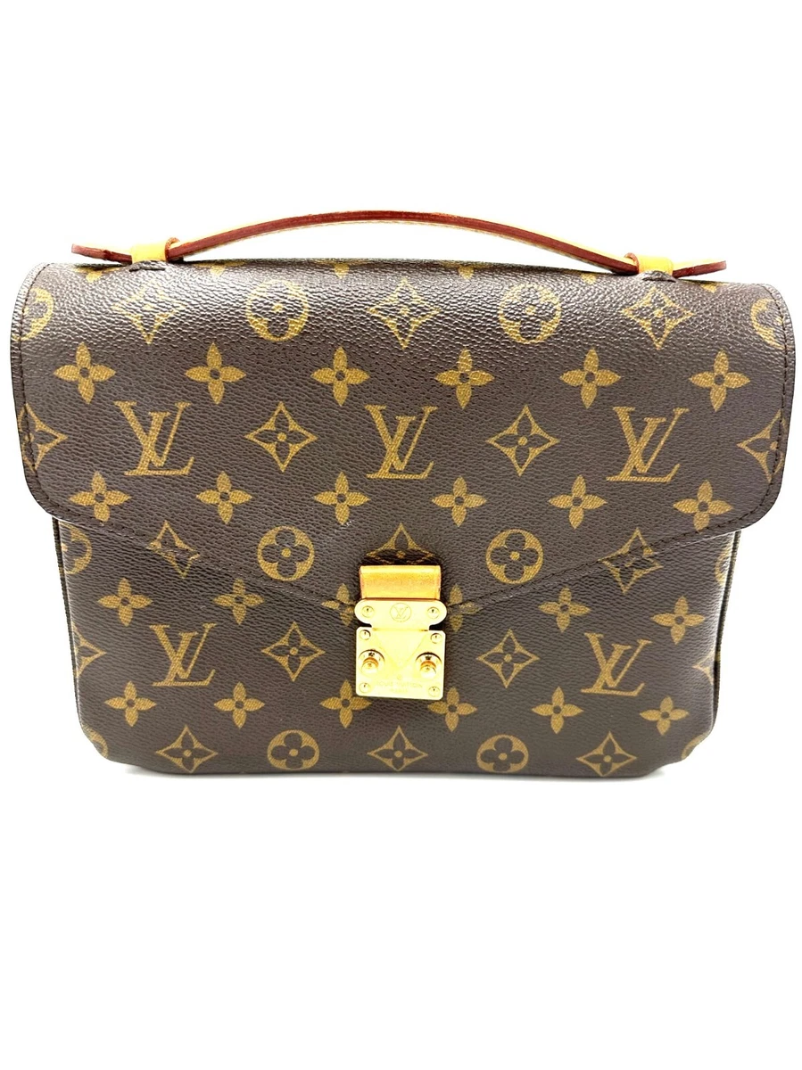 Louis+Vuitton+Pochette+M%C3%A9tis+Shoulder+Bag+Brown+Canvas for