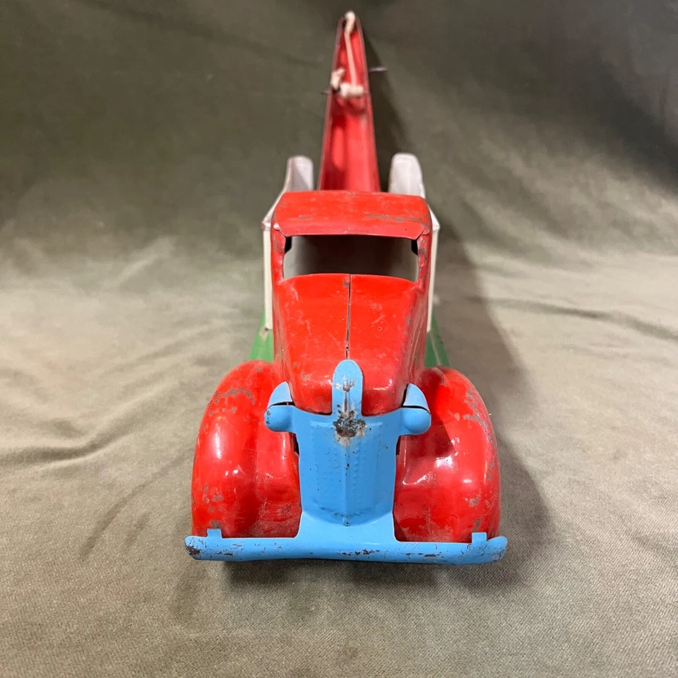 Brinquedo vintage década de 1930 Wyandotte Service and Wrecker - Boa forma - 23" - Imagem 4 de 4