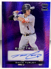 Gavin Turley 2024 Leaf Electrum PURPLE Autograph Auto XRC #'d 14/25 OREGON STATE