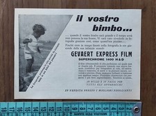 Antiche pubblicità 1932: pellicola Gevaert, lenti Filotecnica Salmoiraghi Milano