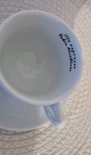 Grande Tasse à Café Illy Collection - Porcelaine Blanche, Motif Cappuccino, Diamètre 8cm, Neuve