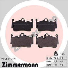 Zimmermann brake pad set, disc brake 24541.155.9