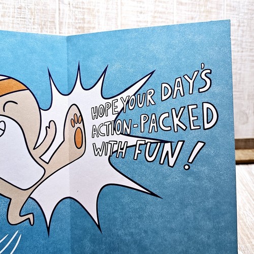 Tarjeta de Pascua American Greetings para nieto conejitos ninja azules divertida - Imagen 5 de 6