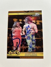 Kayla Braxton/Rick Boogs WWE Dual Signed 2019 Topps NXT Card # 76