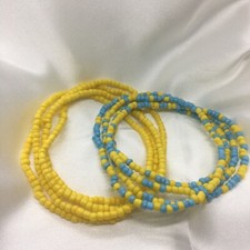 2 PC Handcrafted Waist Beads Jewelry African Bohemia Bracelets Anklet New 1491