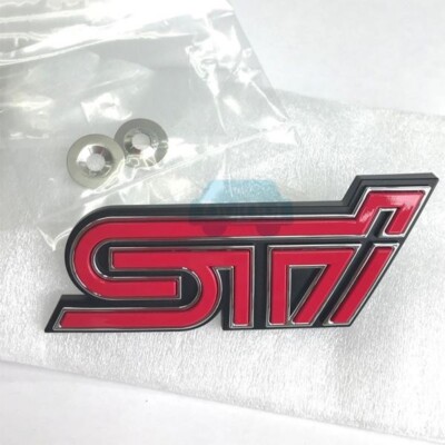 SUBARU Genuine OEM BRZ ZC6 13-21 Front STi Emblem & Bracket
