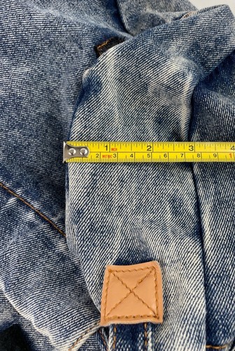 Bolso de Hombro Denim Vintage Cartera Correa Anudada Ajustable y Acentos de Cuero - Imagen 14 de 15