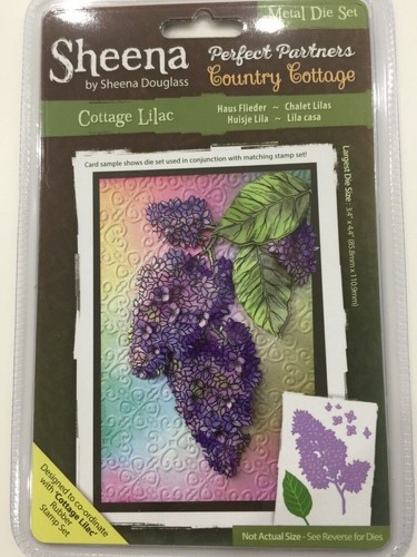 Estampillas transparentes Sheena Douglass COTTAGE LILAC troqueles perfectos de casa de campo - Imagen 3 de 6