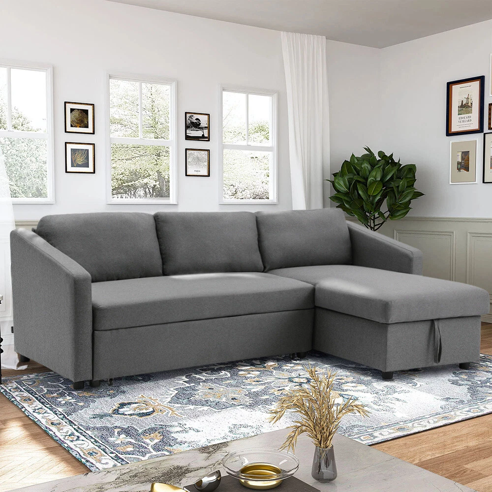 Sofa Bed L Shaped Couch Baci Living Room
