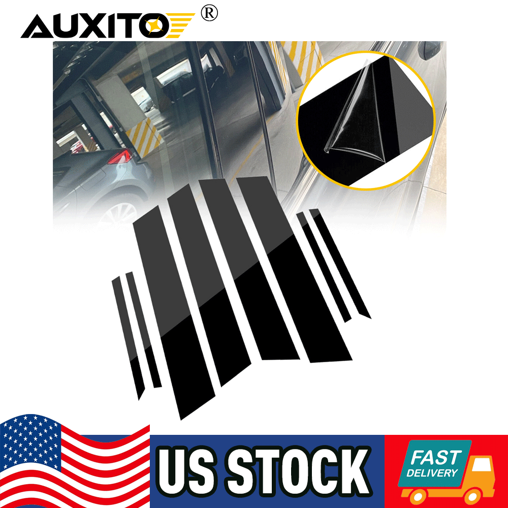 For 2012 13 14 2015 Honda Civic Black Pillar Post Door Trim Car Auto Accessories