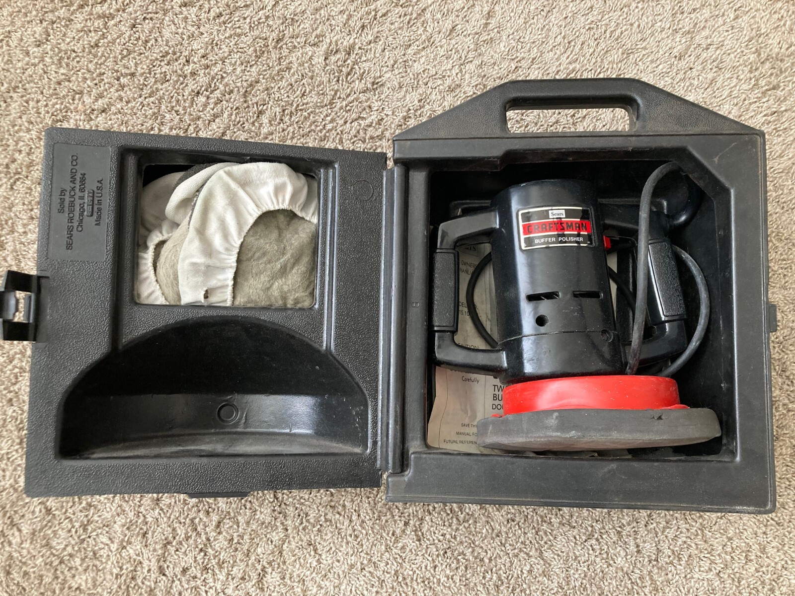 Sears Craftsman TwoSpeed 8" Electric Buffer Polisher Model 315.10670
