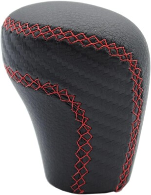 Black Leather Red Stitch Shift Knob SPARCO-CORSA From JAPAN | eBay