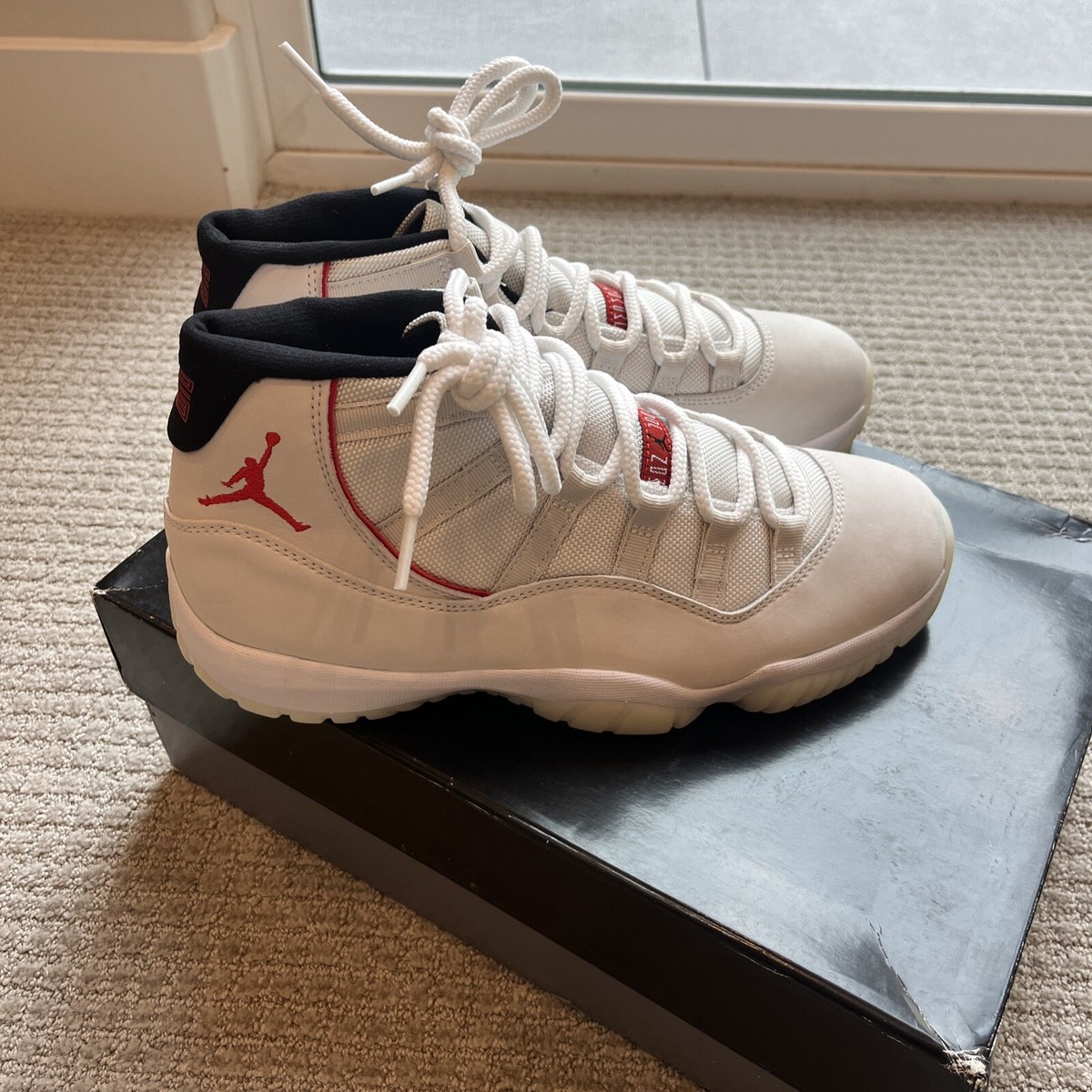 Size Jordan 11 Retro Platinum Tint 2018 191888285136|