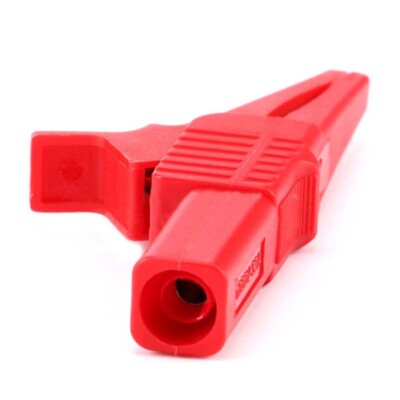 Crocodile Clips 4mm Jack Pure Copper large Insulated Alligator Clamps 32A/1000V