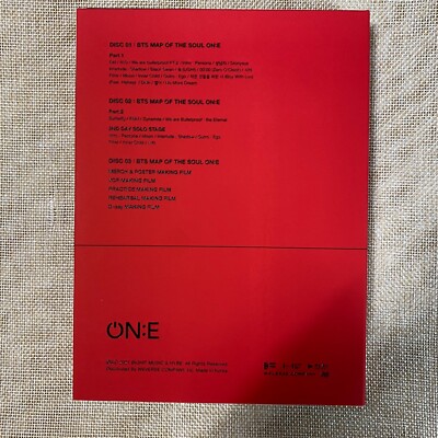 BTS [ Map of the Soul ON:E DVD Photobook + DVD(3) + Ticket(7) ] En