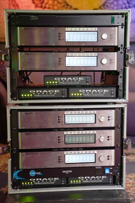 Grace Design m802 Preamplifiers (5) with Cases, remote, and power