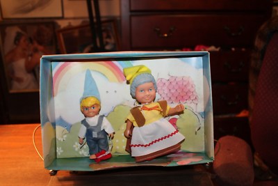 Vintage 1979 Eugene Gnome Family Mom and Son in Original Box Woolworth's