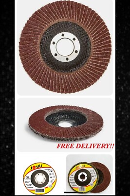 115mm/4.5" Flap Discs Wheels Grinding Sanding Discs 40/60/80/120 Grit Wood Metal-in Abrasive - Foto 3