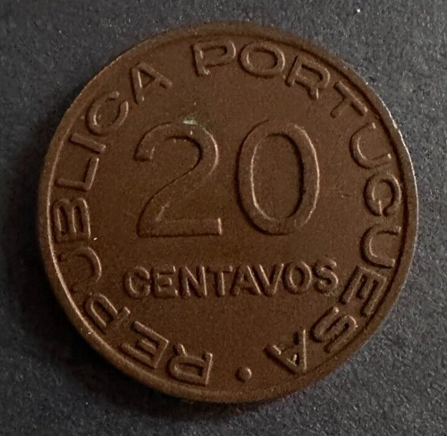 1936 Mosambik 20 Centavos Kupfermünze - sehr schön - Bild 1 von 2