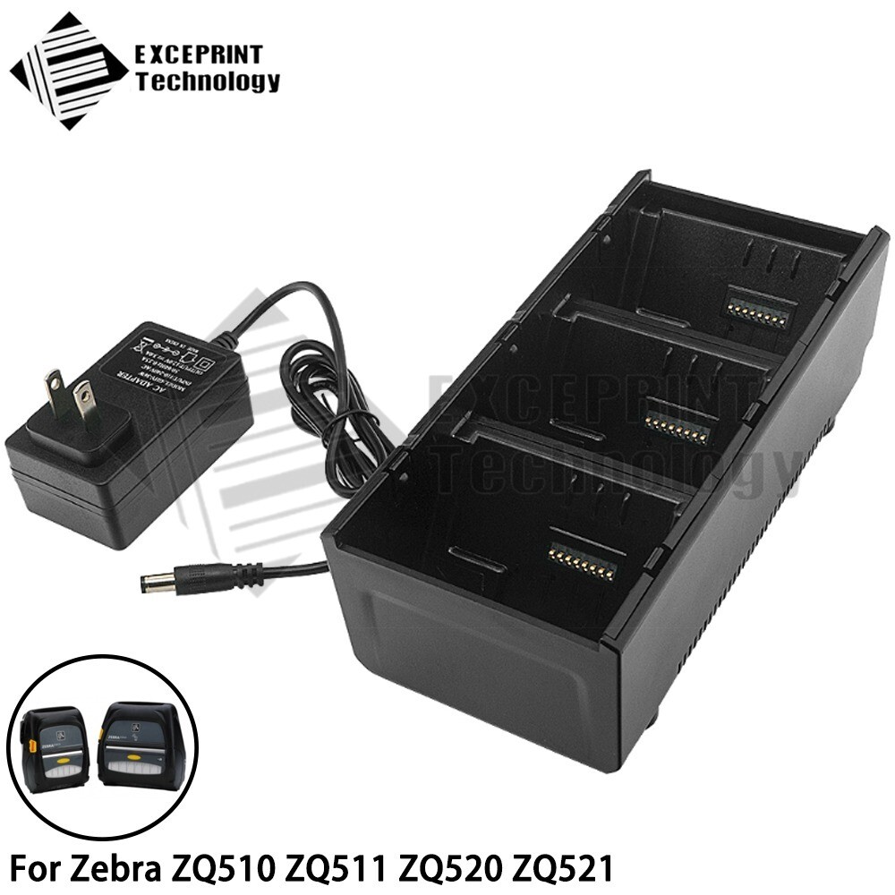 10f アルミボート免許不要　エレキ　バッテリー　シート　チャージャーセット ✓ 3-Slot Battery Charging Cradle Kit for Zebra ZQ510 ZQ511 ZQ520