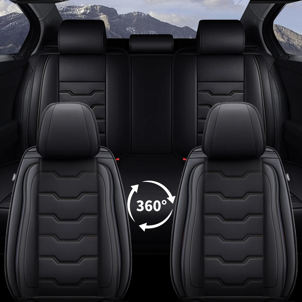 Car 2/5 Seat Covers Full Set Cushion Pu Leather Pad For NISSAN MURANO 2011-2024 - Imagem 4 de 4