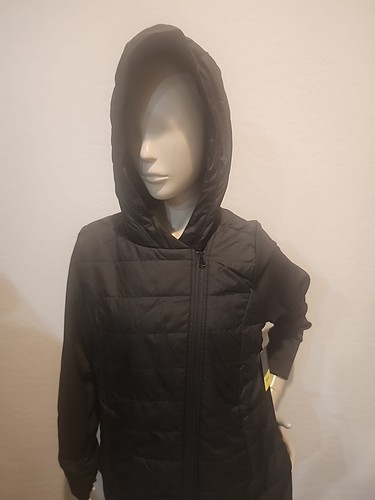 NWT Girl's Jacket Black Hooded Xersion Zip Up Size 22 1/2 Plus 3XL $65 - Picture 4 of 6