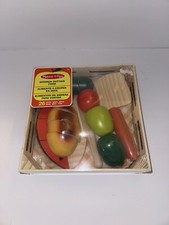 Melissa  Doug Cutting Fruit Wooden Play Food Set - 4021