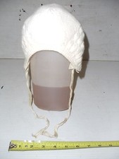 OLD VINTAGE CHILDS BONNET CAP HAT CROCHET