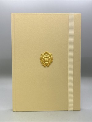 {J21} CHANEL Notebook Lion Gold Emblem Stationery Journal Notebook Collectibles