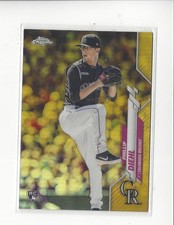2020 Topps Chrome Update Gold Refractor #U29 Phillip Diehl Rookie Rockies /50