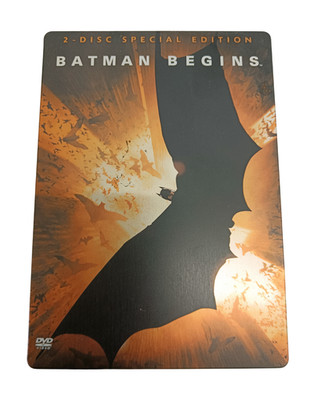 Batman Begins 2-Disc Special Edition DVD Film Steel Case Warner Bros