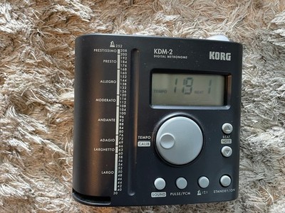 KORG KDM-2 Digitales Metronom | Schwarz | 30-252 BPM | Tap-Funktion