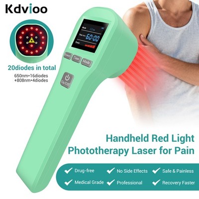 650nm+808nm Cold Laser Therapy Device LLLT Pain Relief Soft Red Light Treatment