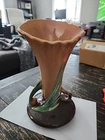 Roseville USA Vintage  283-8 Pine Cone Vase  Authentic Rare Brown Tan 1948 8 1/2