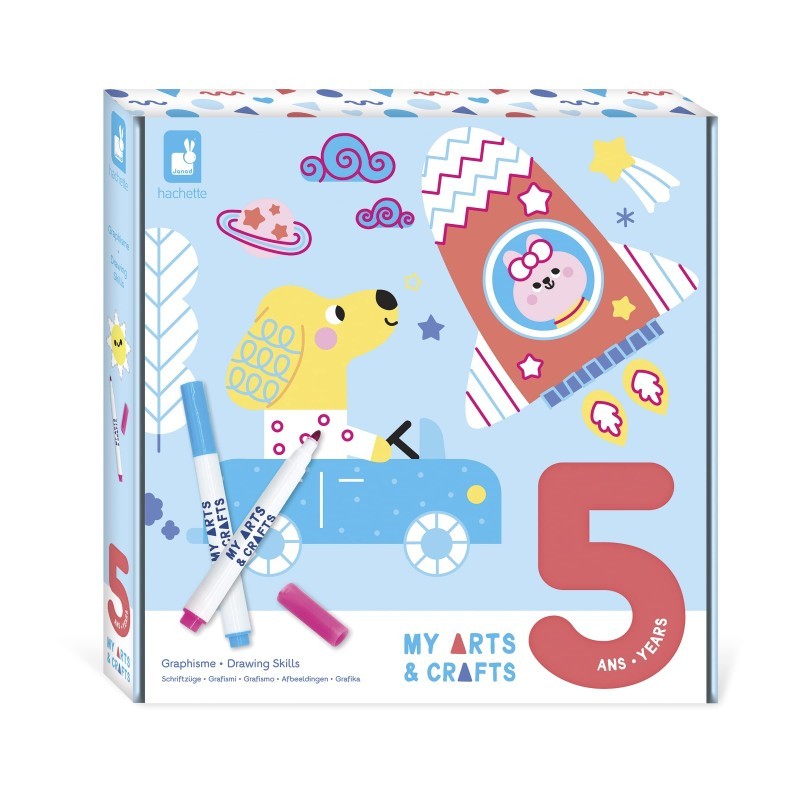 Janod My Arts & Crafts, coffret dessin et graphisme