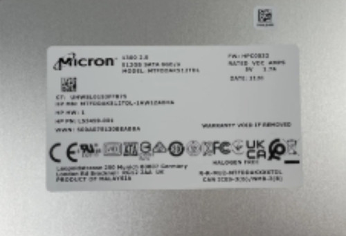 Micron 1300 SSD 512GB, 2.5" / SATA 6Gb/s