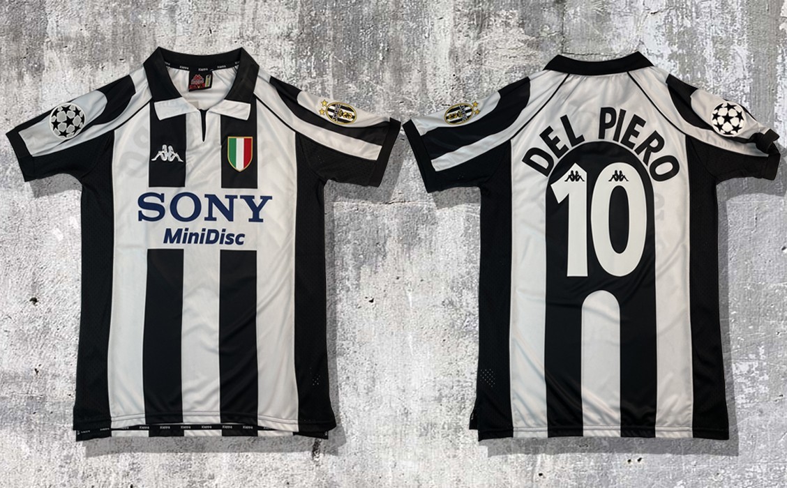 1998 Juventus Retro Soccer Away Kit - Piero Clearance Sale
