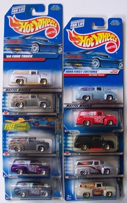 Hot Wheels 1956 Ford Lot of 10 Different | L29 | HW