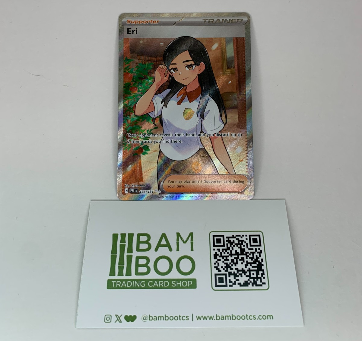 Pokemon Eri PRE 136/131 Prismatic Evolutions Ultra Rare Holo NM 2025