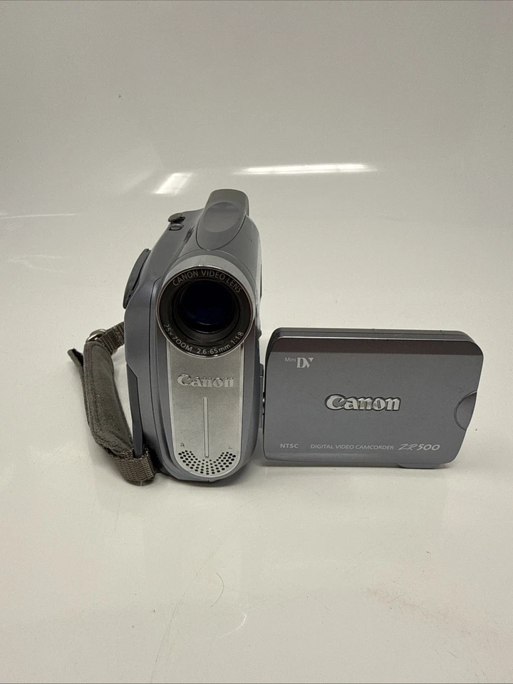 Canon ZR500 MiniDV Digital Video Camcorder Silver Handheld Camcorder Untested!! - Image 2 of 4