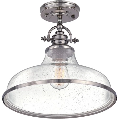 Quoizel GRTS1714 Grant 14"W Semi-Flush Ceiling Fixture - Bronze - Picture 6 of 12