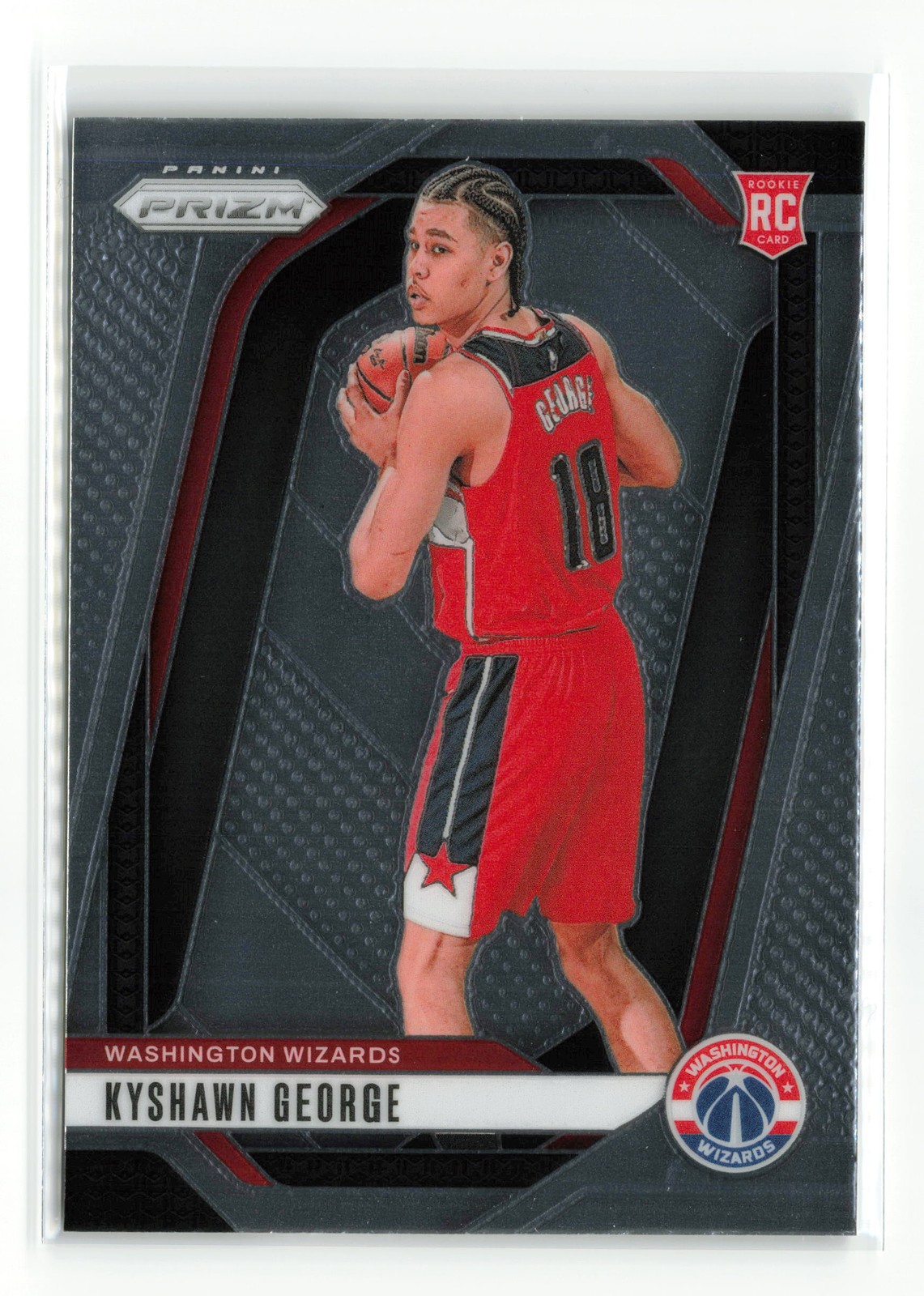 2024-25 PANINI PRIZM KYSHAWN GEORGE #257 RC WIZARDS