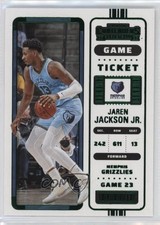2022-23 Panini Contenders Green Game Ticket Jaren Jackson Jr #76 11n5