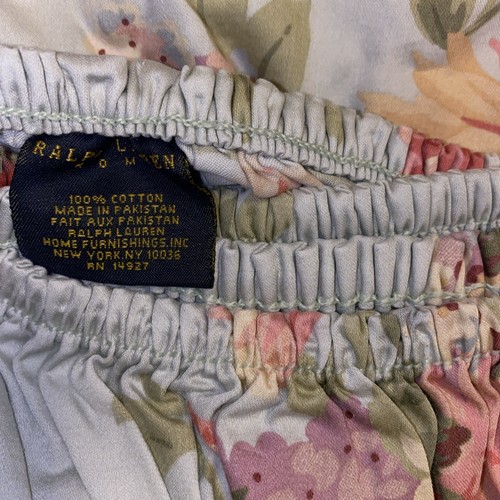 Ralph Lauren King Stone Harbor Maggie Multicolored Floral Fitted Sheet - Picture 4 of 11