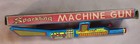 Vintage SURE-SHOT SPARKLING MACHINE GUN + Original Color Litho Box Gun Near Mint — photo 4