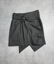 Isabel Marant Wool Mini Skirt Size 38 Gray