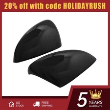 Mirror Covers Cap For Honda Accord 2018-2023 LH+RH Carbon Fiber Rear View Pair