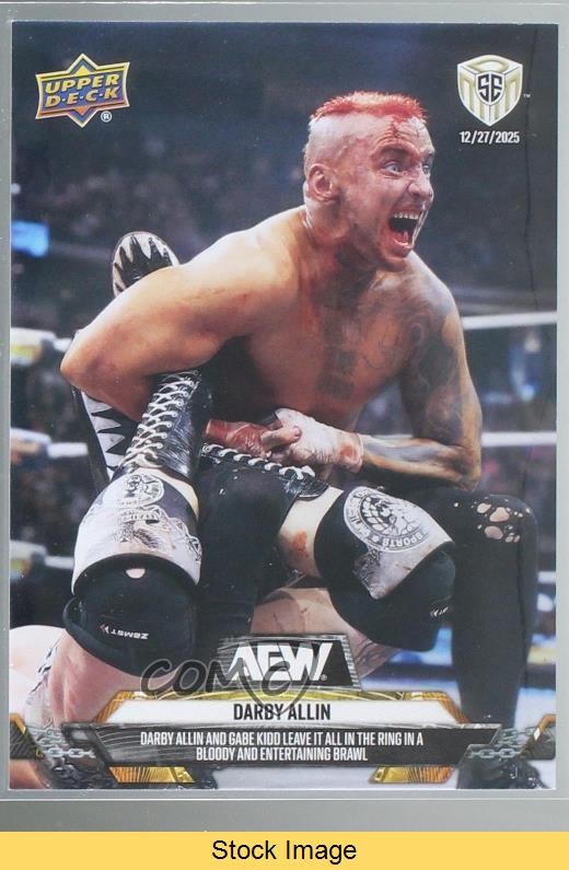 2025 Upper Deck AEW Match Dated Moments SE Worlds End Darby Allin #26 READ