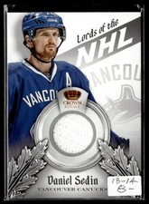 2013-14 Panini Crown Royale Lords of the NHL Materials Daniel Sedin Vancouver