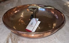 Handmade Italian Cu Artigiana Hammered Copper Nut Bowl W Brass Nutcracker Nwt